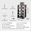 5 Tiers AV Media Stand Height-Adjusta