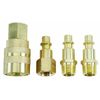 Brass Industrial Quick Coupler Set 4 Pc New 90 Day Warranty