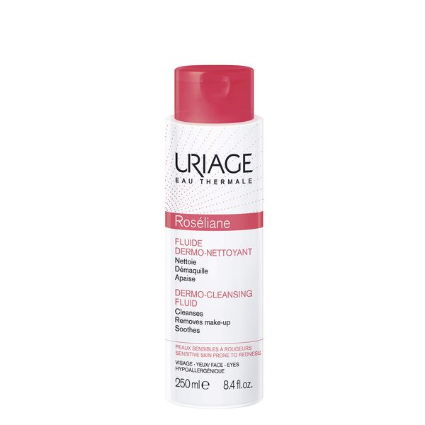 Uriage Roseliane Anti-Redness Dermo-Cleansing Fluid, 8.4 Fl Oz