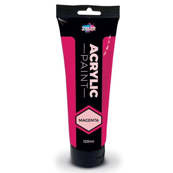 Zieler 120ml Acrylic Paints (Magenta)