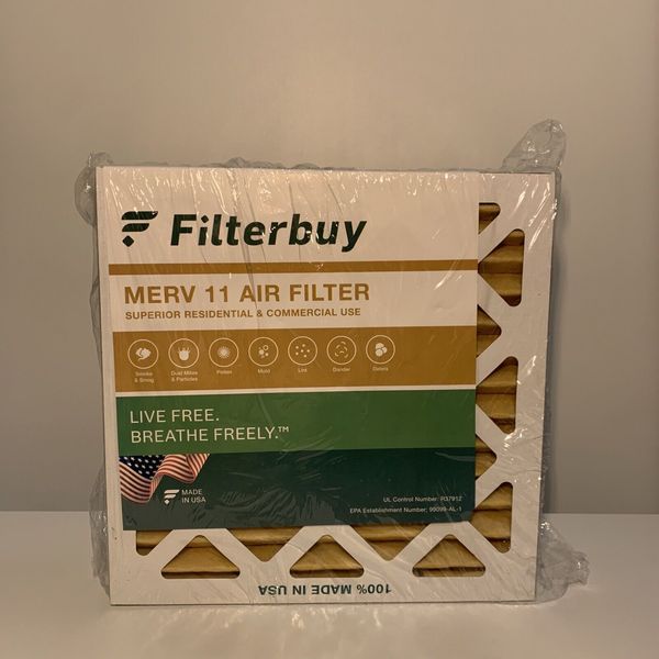 12x12x1 AIR FILTER MERV 11 ALLERGEN DEFENSE (6 PACK) PLEATED HVAC AC FILTERS