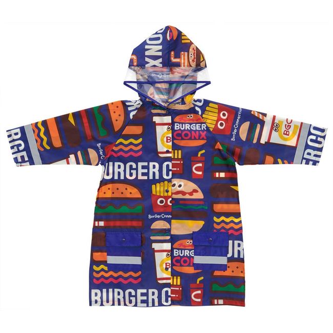 Skater RACO1N Children's Raincoat, Burger Conx, Mix, Suitable Height 43.3 - 49.2 inches (110 - 125 cm)