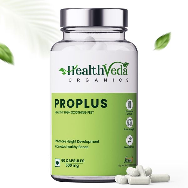 Health Veda Organics ProPlus For Good Height & Great Personality, 60 Veg Capsule