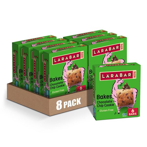 LÄRABAR Kid Gluten Free Bar Chocolate Chip Cookie, 6 Bars, 5.76 oz (Pack of 8)