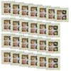 Sabar Professional Cupcake Display Packaging Box Acetate Window Removable Four Cake Holder Flat Packed Assembly - Multi- 25 Pack