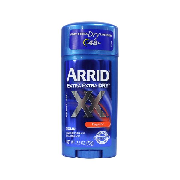 Arrid XX Extra Extra Dry Antiperspirant Deodorant Solid Regular - 2.6 oz, Pack of 5