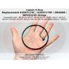Replacement 3M 63597174C, AO-WH-STD-OR-2, ORG006, WP252235 O-Rings (3 Pack)