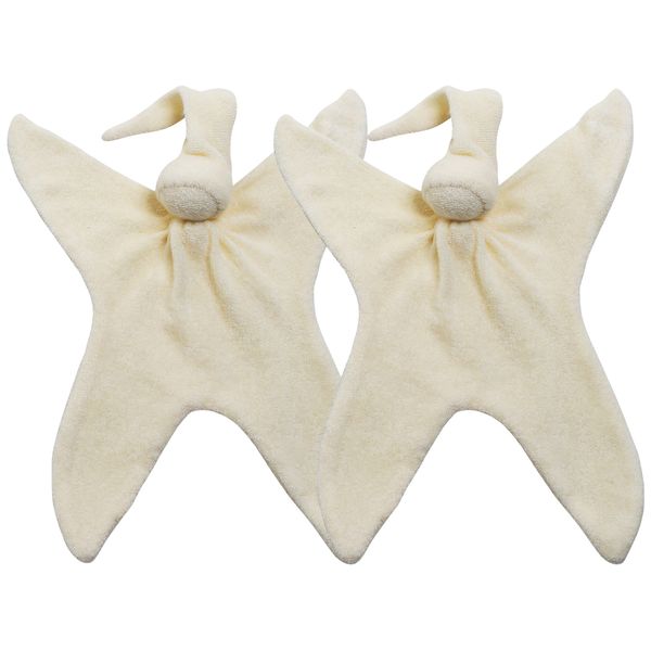 Cuski Miniboo 2 Pack, Prem Baby Comforter, as used within NHS (Cream)