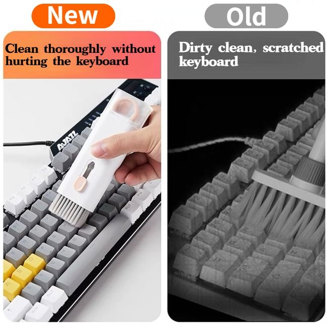 5-in-1 Keyboard Cleaning Brush Earphone Cleaning Pen Computer Cleaning  tools Cleaner keycap Puller kit for PC Airpods Pro 1 2