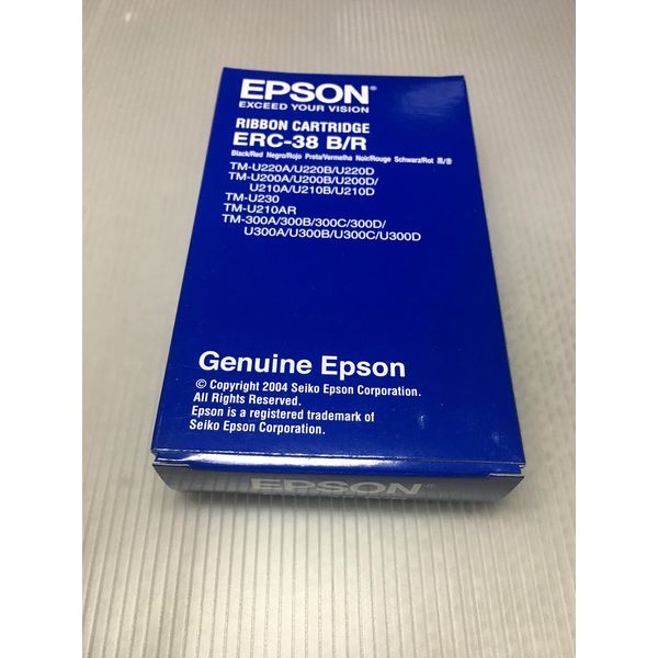 Epson C43S015376 Ribbon Cartridge, Black/Red