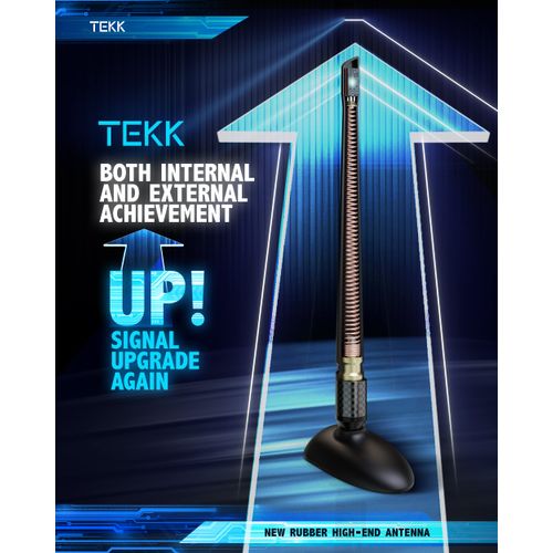 TEKK Carbon Fiber Short Antenna Compatible with 2011-2022 Ford Explorer / 7.9 Inches Premium Flexible Rubber/Designed for Enhance FM/AM Radio Signal Reception