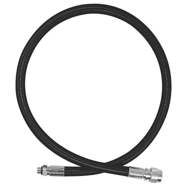 XS Scuba Miflex BC/Drysuit Quick Disconnect Hose - Black, 29"