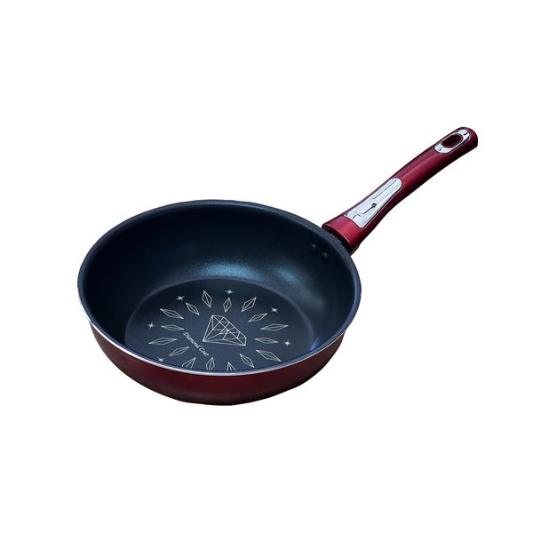 Leiffia IH Compatible Diamond Coat Deep Frying Pan, 9.4 inches (24 cm)