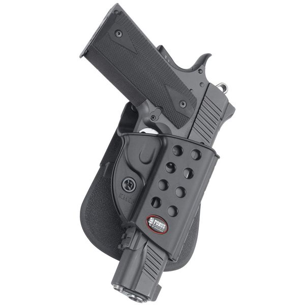 Fobus R1911 Evolution Holster for All 1911 style pistols with or without rail , Right Hand Paddle , Black