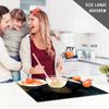 Glass Chopping Board | Kitchen Worktop Protector | Multifunctional Cutting Board | Work Top Savers | Extra Large Chopping Board | Black Space Skull