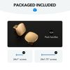 HOME EDIT Brushed Brass Cabinet Knobs Single Hole Wide Base Square Kitchen Cabinet Pulls for Drawers 12 Pack