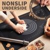 SUPER KITCHEN Slicone Mat with Raised Edge 71 x 51 cm Black