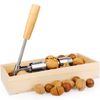 Anwenk Nutcracker Heavy Duty Nut cracker Pecan Cracker Walnut Cracker Tool with Wood Box Bowl