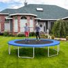 15FT Trampoline Replacement Safety Pad Universal Trampoline Cover Blue