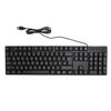 Ultra Slim Language 104 Keys Russian Keyboard, USB Wired Compact Computer Keyboard (Russian)