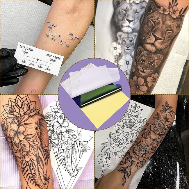 10/50/100pc High Quality Tattoo Transfer Paper Tattoo Stencil Copier Carbon  Thermal Paper For Body Art A4 Size Transfer Supplies - AliExpress