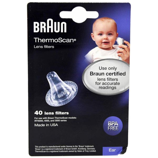 Braun Thermoscan Lens Filters, 40 ea (Pack of 4)