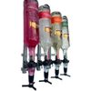 4 Bottle Wall Fixing Bracket + 4 Black  35ml Optic Spirit Measures Bar Pub