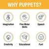 Silly Rooster, Ventriloquist Style, Animal Puppet, 60cm
