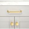 Asimerdeco 10 Pack Brushed Gold Cabinet Knobs Single Hole Cabinet Pulls Round Kitchen Cabinet Knobs Drawer Knobs