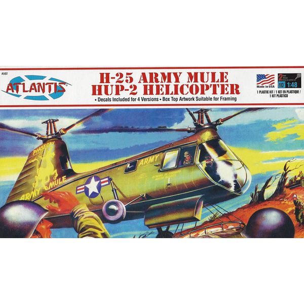 Atlantis AMCA502 1:48 Army Mule Helicopter, Various