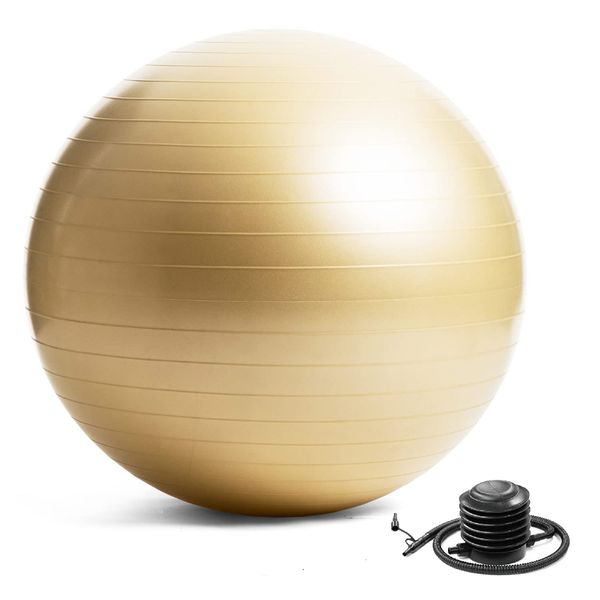 La-Vie Balance Ball, 25.6 inches (65 cm), Champagne Gold