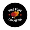 Ping Pong Champion Paddle Fire Table Tennis PopSockets Adhesive PopGrip