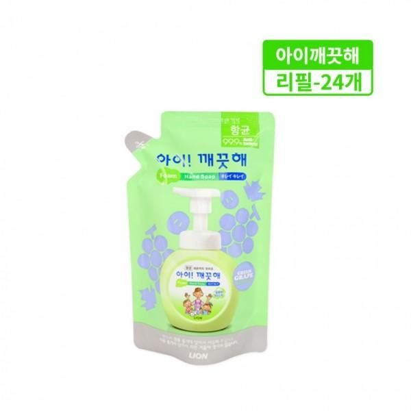 Aikkeokhae Refill 200ml Green Grape Scent - 24 pieces Baby Hand Wash Hand Wash Foam Soap Hand Sanitizer