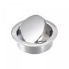 sourcing map Finger Flush Pull Handle Outer Dia. 42mm/1.65" Bright Silver with Screw