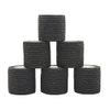 LHUI Self-Adhesive Elastic Bandage Elastic Bandage Elastic Bandage Taping Hand Tearable 6 Roll Set Black