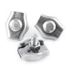50 pcs galvanised Steel simplex Wire Rope Clip 3mm
