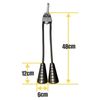 Triceps Rope Set Upgrade Spiral Triceps Neutral Grip Handle Double Triceps Pull, Black