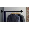 Hanging Bars 43" Iron Wardrobe Assistant Corner Hanging Bar