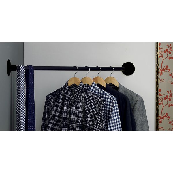 Hanging Bars 43" Iron Wardrobe Assistant Corner Hanging Bar