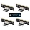 Cablecc 5pcs/set USB 2.0 Pinout DIY OEM Micro USB 5 Pin Female Type B Socket Connector Panel Mount Type with PC Board