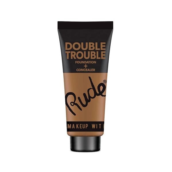 Rude - Double Trouble Foundation + Concealer - Tan