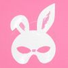 Gem Imports Easter Bunny Rabbit White Sequin Face Mask