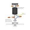 2 Pack Small Size Universal Ceiling Fan Remote Control Kits, 3-in-1 Fan Speed...