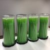 400 (4 Kegs) Green Micro Brush Eye Lash Tools, Regular Tips, Eyelash Disposable