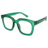 Goodlookers Reading Glasses 'Jamie' Green +3.50