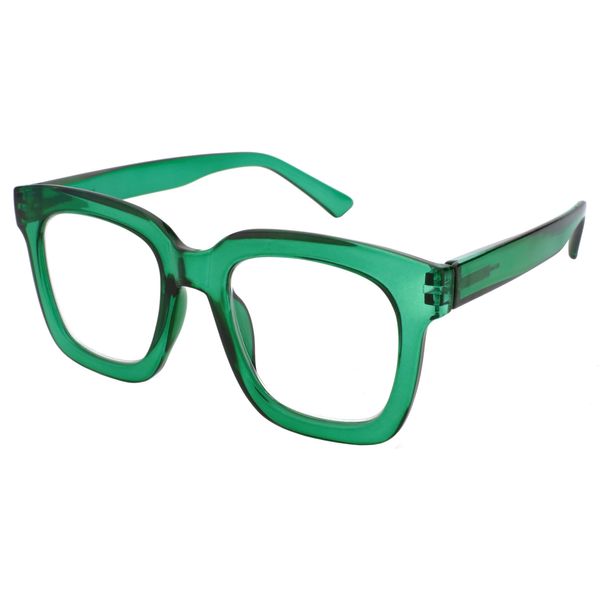 Goodlookers Reading Glasses 'Jamie' Green +3.50
