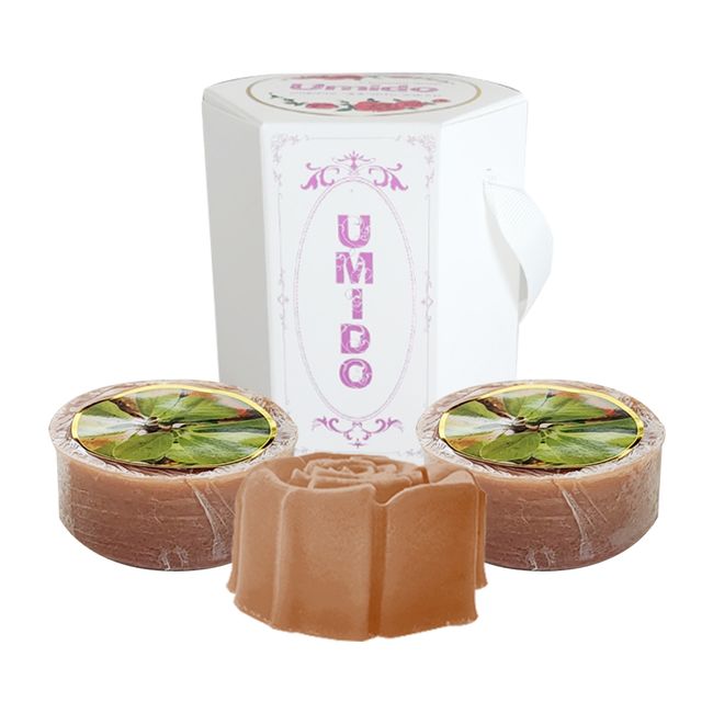 Angel S. Calm Natural Luxury Soap Umido 3pcs (Brown Rose + 2 Pozzolans)