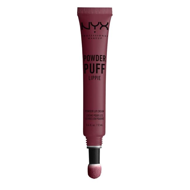 NYX PROFESSIONAL MAKEUP Powder Puff Lippie Lip Cream, Liquid Lipstick - Moody (Cool Toned Plum)