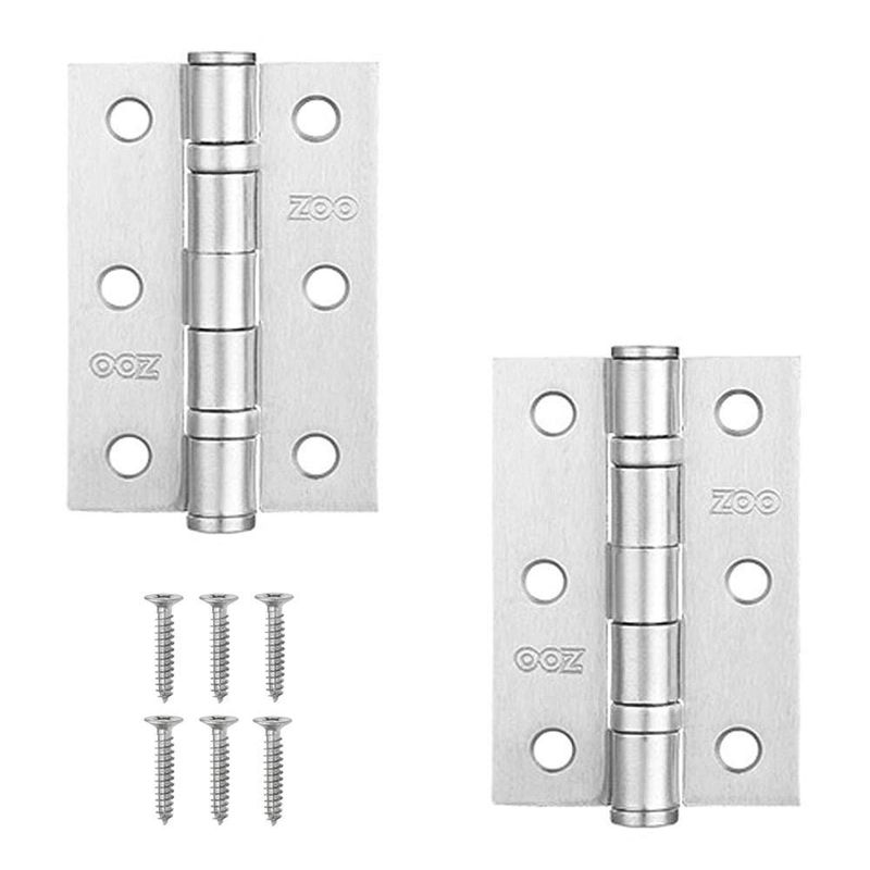 PACK OF 10 LOOSE PIN Hinges 3"/75mm Internal Door/Cupboard/Frame Silver