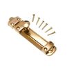TOWER BOLT SLIDE DOOR LOCK 100MM POLISHED BRASS WITH SCREWS